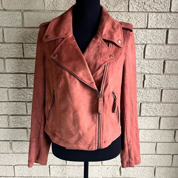 Women’s Bomber Moto Jacket Good Hart size Large NWOT - Picture 1 of 16